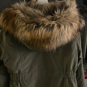 WOMENS FUR LINED HOODED PARKA